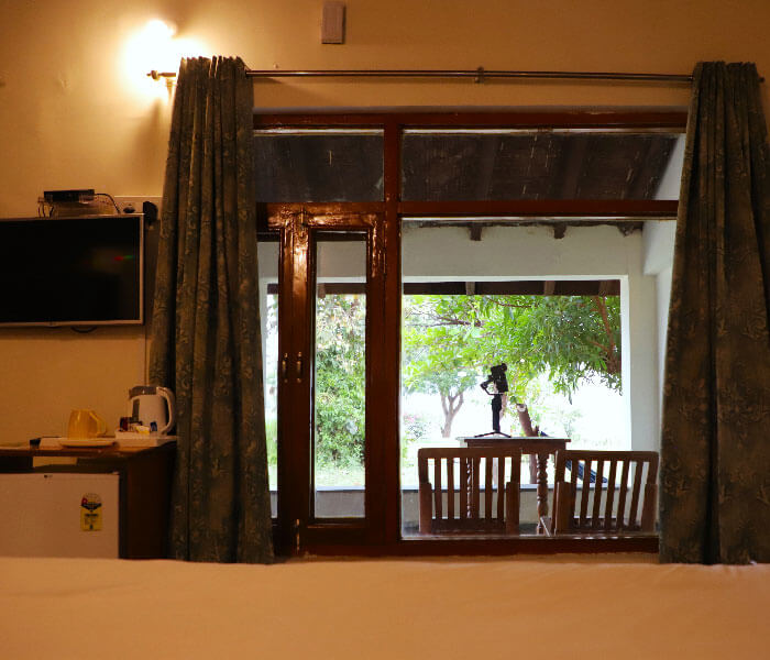 Madhai Riverside Lodge - Luxury Room View  - Satpura Tiger Reserve